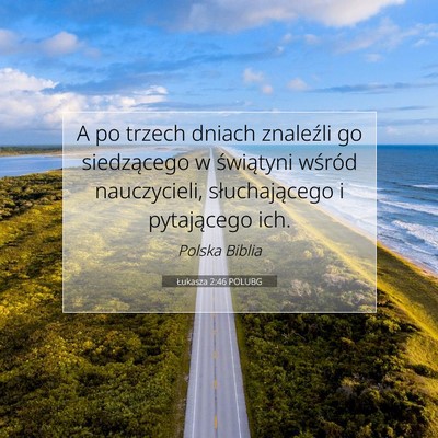 Łukasza 2:46 POLUBG Obraz Wersetu Biblijnego