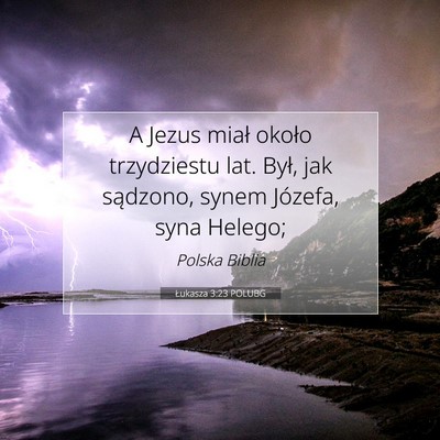 Łukasza 3:23 POLUBG Obraz Wersetu Biblijnego