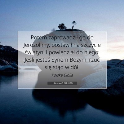 Łukasza 4:9 POLUBG Obraz Wersetu Biblijnego