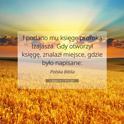Łukasza 4:17 POLUBG Obraz Wersetu Biblijnego