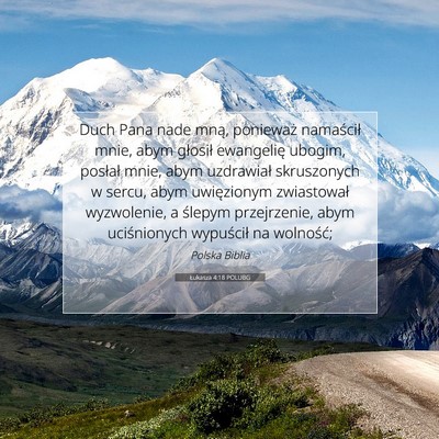 Łukasza 4:18 POLUBG Obraz Wersetu Biblijnego