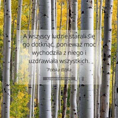 Łukasza 6:19 POLUBG Obraz Wersetu Biblijnego