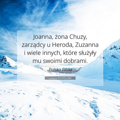 Łukasza 8:3 POLUBG Obraz Wersetu Biblijnego