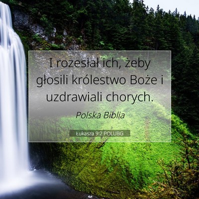 Łukasza 9:2 POLUBG Obraz Wersetu Biblijnego