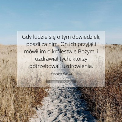 Łukasza 9:11 POLUBG Obraz Wersetu Biblijnego