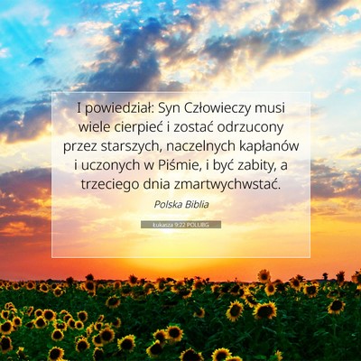 Łukasza 9:22 POLUBG Obraz Wersetu Biblijnego