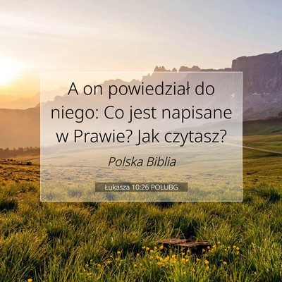 Łukasza 10:26 POLUBG Obraz Wersetu Biblijnego