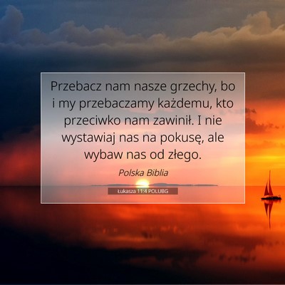 Łukasza 11:4 POLUBG Obraz Wersetu Biblijnego