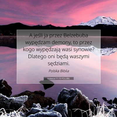 Łukasza 11:19 POLUBG Obraz Wersetu Biblijnego