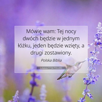 Łukasza 17:34 Werset Biblijny Wyjaśniony