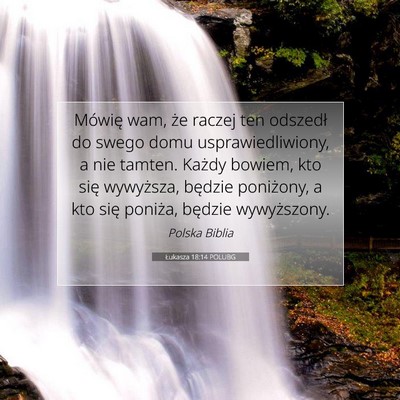 Łukasza 18:14 POLUBG Obraz Wersetu Biblijnego