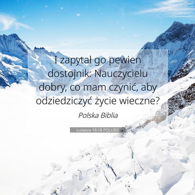 Łukasza 18:18 POLUBG Obraz Wersetu Biblijnego