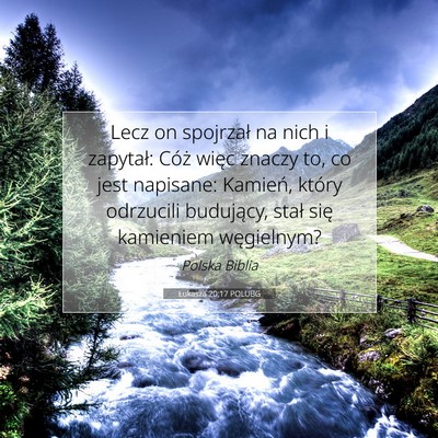 Łukasza 20:17 POLUBG Obraz Wersetu Biblijnego