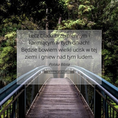 Łukasza 21:23 POLUBG Obraz Wersetu Biblijnego