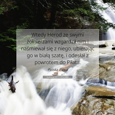 Łukasza 23:11 POLUBG Obraz Wersetu Biblijnego
