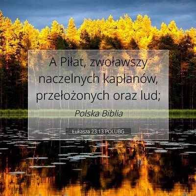 Łukasza 23:13 POLUBG Obraz Wersetu Biblijnego