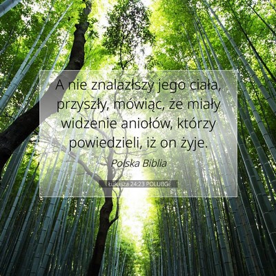 Łukasza 24:23 POLUBG Obraz Wersetu Biblijnego
