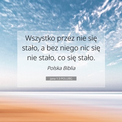 Jana 1:3 POLUBG Obraz Wersetu Biblijnego