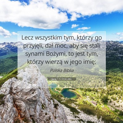 Jana 1:12 POLUBG Obraz Wersetu Biblijnego