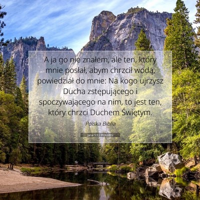 Jana 1:33 POLUBG Obraz Wersetu Biblijnego
