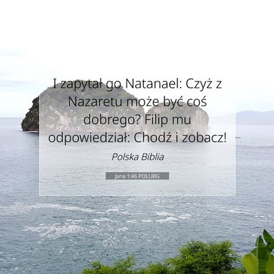 Jana 1:46 POLUBG Obraz Wersetu Biblijnego