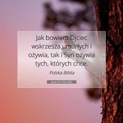 Jana 5:21 POLUBG Obraz Wersetu Biblijnego