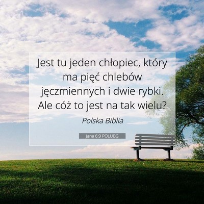 Jana 6:9 POLUBG Obraz Wersetu Biblijnego