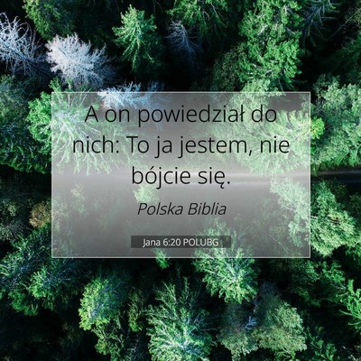 Jana 6:20 Werset Biblijny Wyjaśniony
