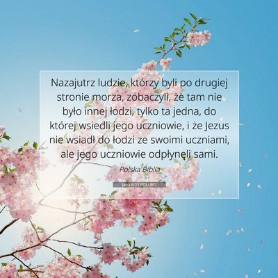Jana 6:22 Werset Biblijny Wyjaśniony