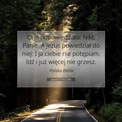 Jana 8:11 POLUBG Obraz Wersetu Biblijnego