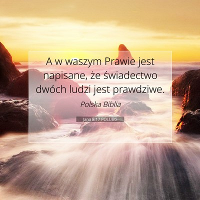 Jana 8:17 POLUBG Obraz Wersetu Biblijnego