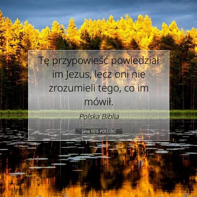 Jana 10:6 POLUBG Obraz Wersetu Biblijnego