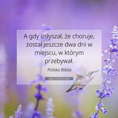 Jana 11:6 Werset Biblijny Wyjaśniony