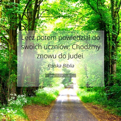 Jana 11:7 Werset Biblijny Wyjaśniony