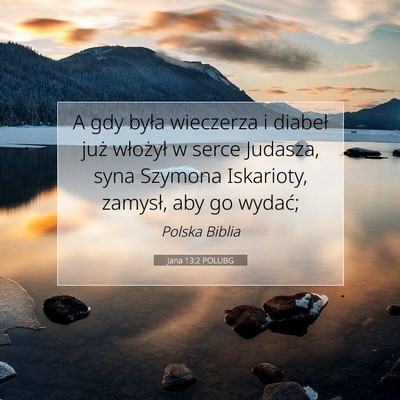 Jana 13:2 POLUBG Obraz Wersetu Biblijnego