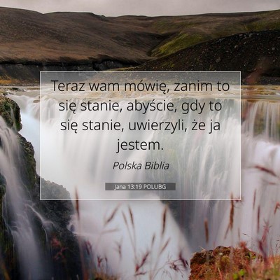 Jana 13:19 Werset Biblijny Wyjaśniony