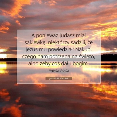 Jana 13:29 Werset Biblijny Wyjaśniony