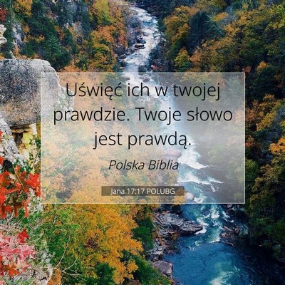 Jana 17:17 POLUBG Obraz Wersetu Biblijnego