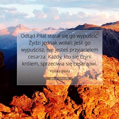 Jana 19:12 POLUBG Obraz Wersetu Biblijnego