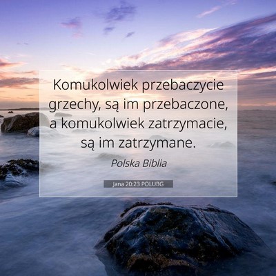 Jana 20:23 POLUBG Obraz Wersetu Biblijnego