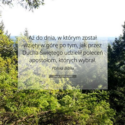 Dzieje 1:2 POLUBG Obraz Wersetu Biblijnego