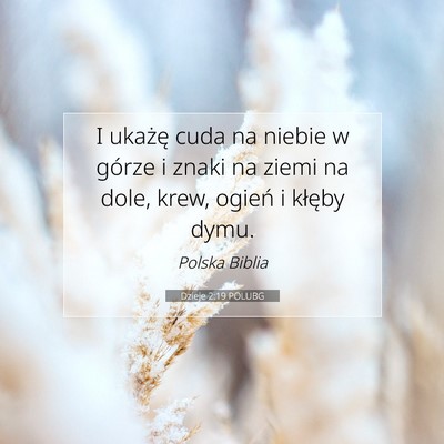 Dzieje 2:19 POLUBG Obraz Wersetu Biblijnego