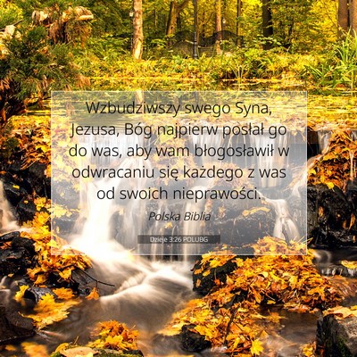 Dzieje 3:26 POLUBG Obraz Wersetu Biblijnego