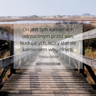Dzieje 4:11 POLUBG Obraz Wersetu Biblijnego