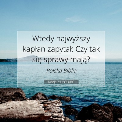 Dzieje 7:1 Werset Biblijny Wyjaśniony