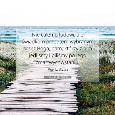 Dzieje 10:41 POLUBG Obraz Wersetu Biblijnego