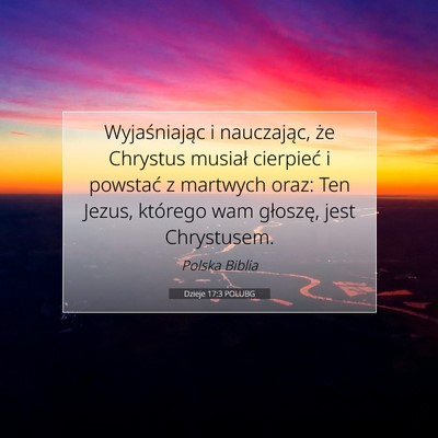 Dzieje 17:3 Werset Biblijny Wyjaśniony