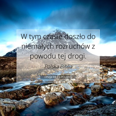 Dzieje 19:23 POLUBG Obraz Wersetu Biblijnego