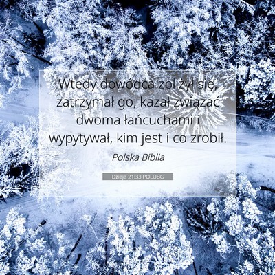Dzieje 21:33 POLUBG Obraz Wersetu Biblijnego