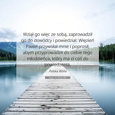 Dzieje 23:18 POLUBG Obraz Wersetu Biblijnego